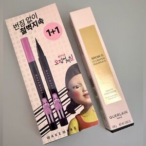 Guerlain Brow G Pencil & WAKEMAKE x Squid Game Eyeliner Set